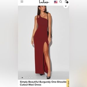 Excellent condition when once burgundy dress, Lulus